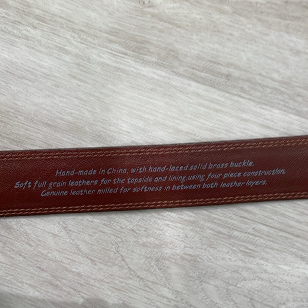 Leather Brown belt - Picture 2 of 5